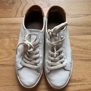 Soludos Ibiza lace up sneakers, white, size 9